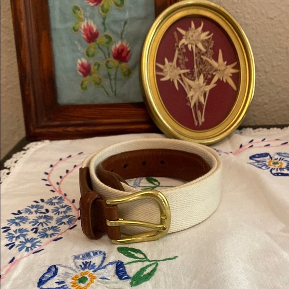 Coach Leather & Canvas Weaved Belt 3880 - Picture 4 of 8